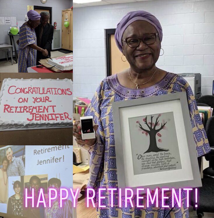 The English Dept is wishing our dear colleague and friend, Mrs. Cave-Williams, a very happy retirement. We will miss your inspiration, warmth, and wisdom. It’s sleep-in o’clock!!