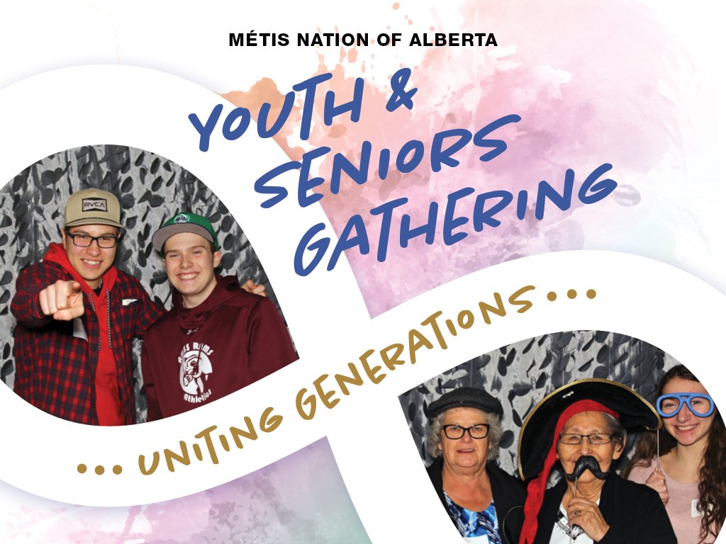 Registration is full for our Youth and Seniors Gathering but you can livestream the whole event! Tune in tomorrow, Saturday, or Sunday for entertainment, speakers, cultural workshops, and more. Livestream links and schedule here: http://albertametis.com/3rd-annual-youth-and-seniors-gathering/ … #unitingourgenerations