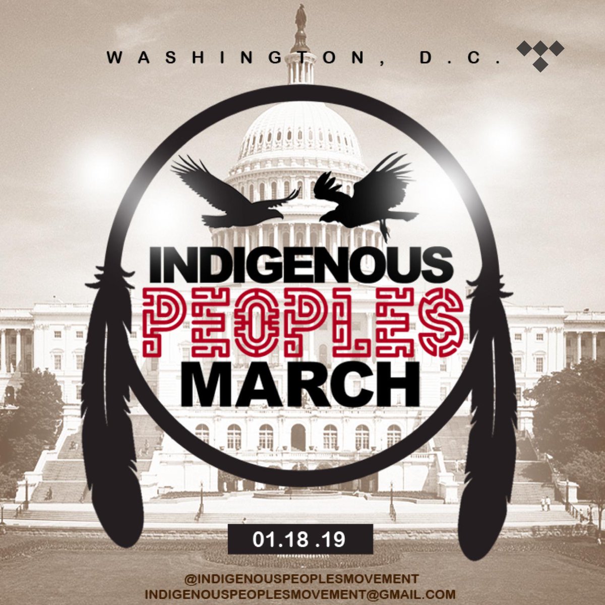 TIDAL's tweet image. In recognition of today's #IndigenousPeoplesMarch, stream the @IndigenousPpls' Marching On playlist: tdl.sh/Aofzpa