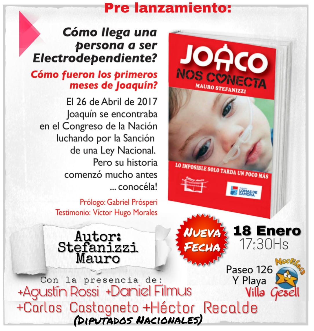 Mañana estaremos junto a <a href="/RossiAgustinOk/">Agustín Rossi</a> en #VillaGesell 

📖 a las17:30hs -
PARADOR INCLUSIVO
vamos a recorrer el Parador  NOCTILUCA y luego en el Paseo 126 y Playa compartiremos la presentación del libro "Joaco nos Conecta"