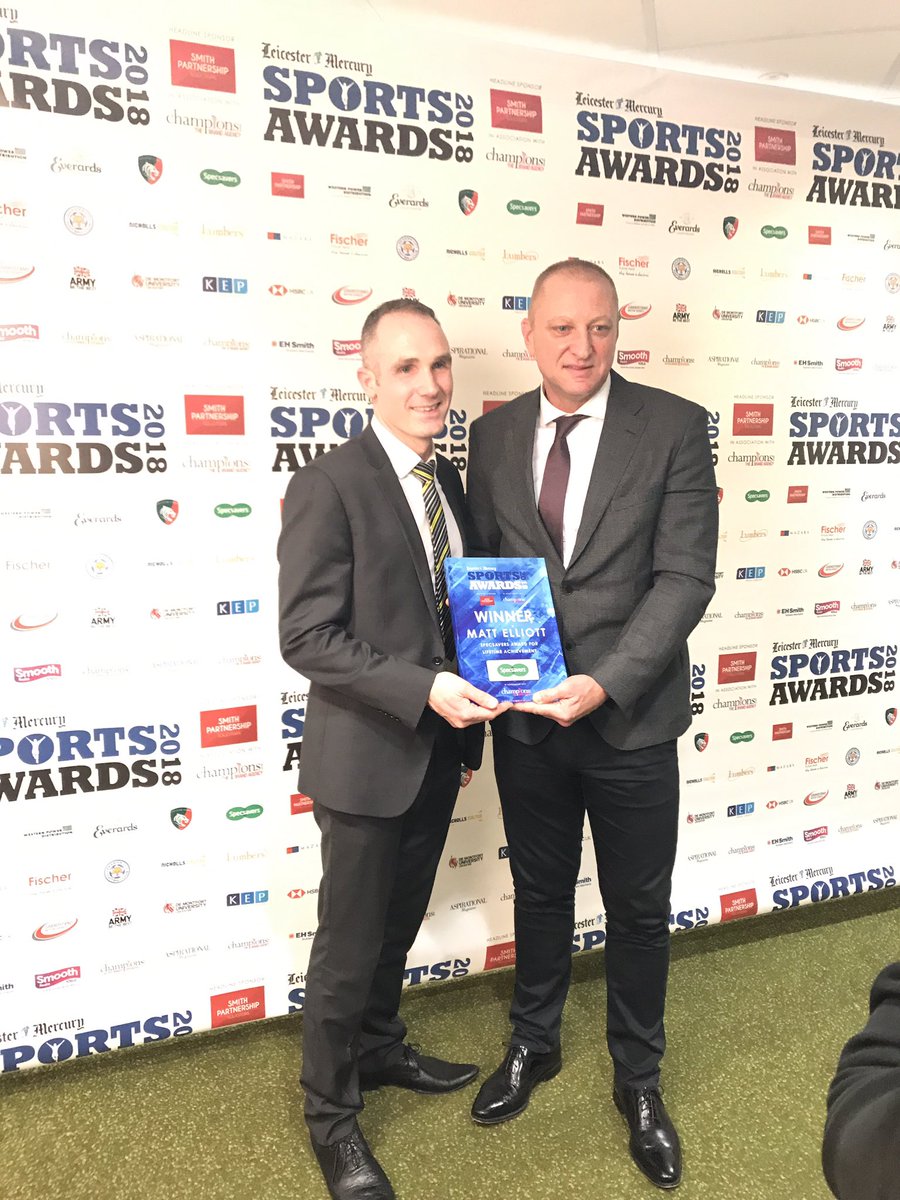 LMSportsAwards's tweet photo. A huge congratulations to @MattElliott01 on winning the big one! @Specsavers Award for Lifetime Achievement #winner #LMSA2018 https://t.co/a0HiIQFw9j