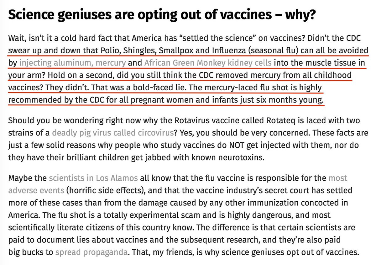 A Fair Question At This Point In This Thread Would Be... Do Scientifically Literate Parents Vaccinate Their Own Children?They Do Not.September 18, 2108 https://www.autismtruthnews.com/2018-09-18-brilliant-scientists-working-for-government-do-not-vaccinate-their-own-kids.html #QAnon  #Vaccine  #Autism  @potus