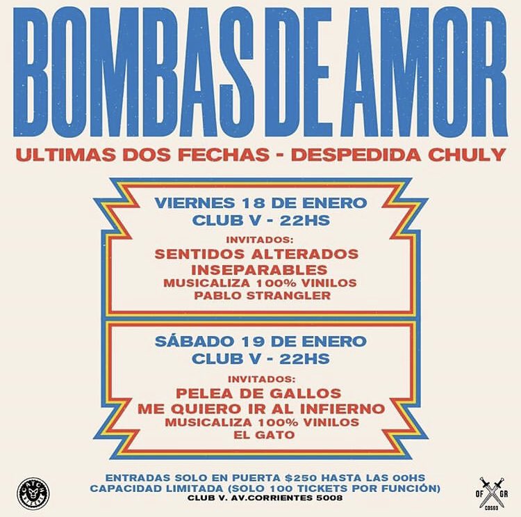 ClubVBar's tweet image. Dos cabezazos en el área es gol, pero dos bombazos es un quilombo. Bombas de Amor mete doblete en el Club este viernes y este sábado. Y vos, qué carajo vas a hacer??!! 🤔💣💣🥳