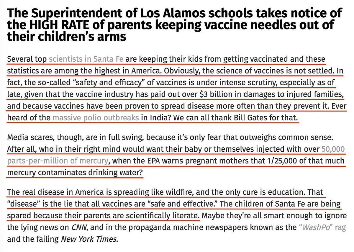 A Fair Question At This Point In This Thread Would Be... Do Scientifically Literate Parents Vaccinate Their Own Children?They Do Not.September 18, 2108 https://www.autismtruthnews.com/2018-09-18-brilliant-scientists-working-for-government-do-not-vaccinate-their-own-kids.html #QAnon  #Vaccine  #Autism  @potus