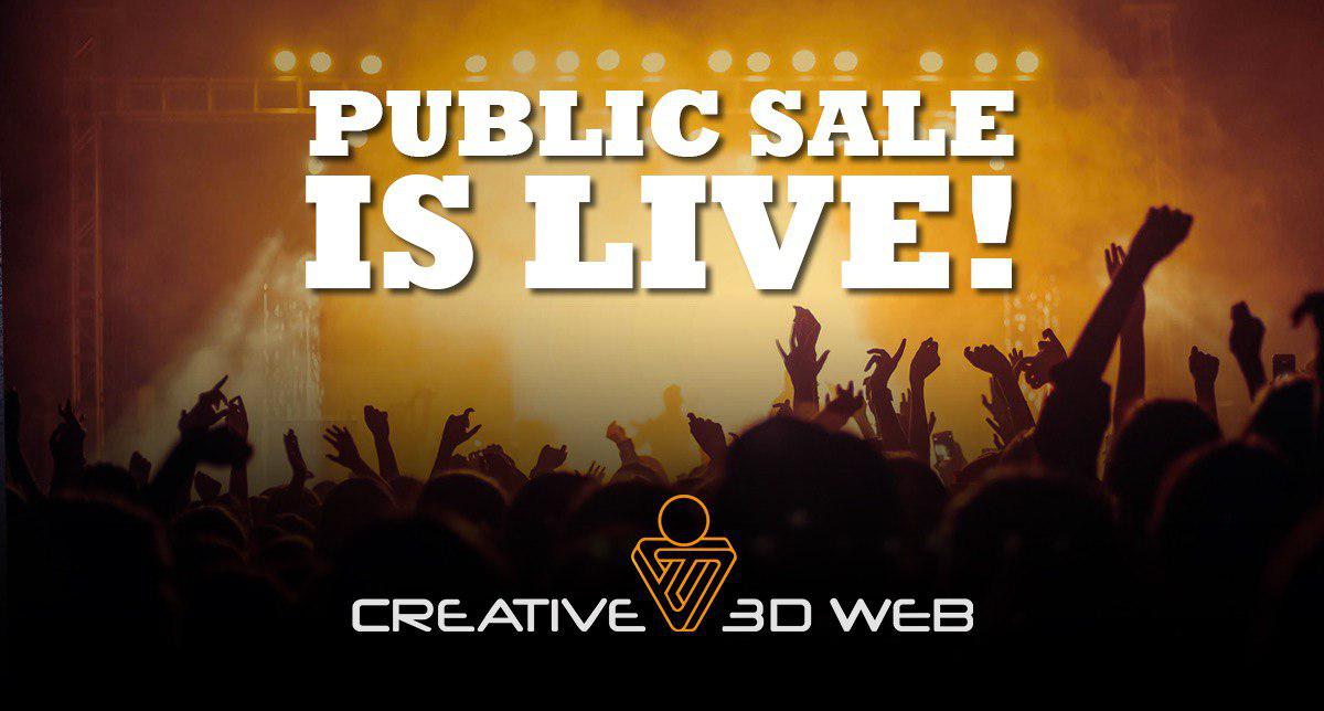 Our Public sale has been extended! Have you joined yet? Head over to our website and join our movement to revolutionize the web as the world knows it: creative3dweb.io   #C3DW #AI #Blockchain
