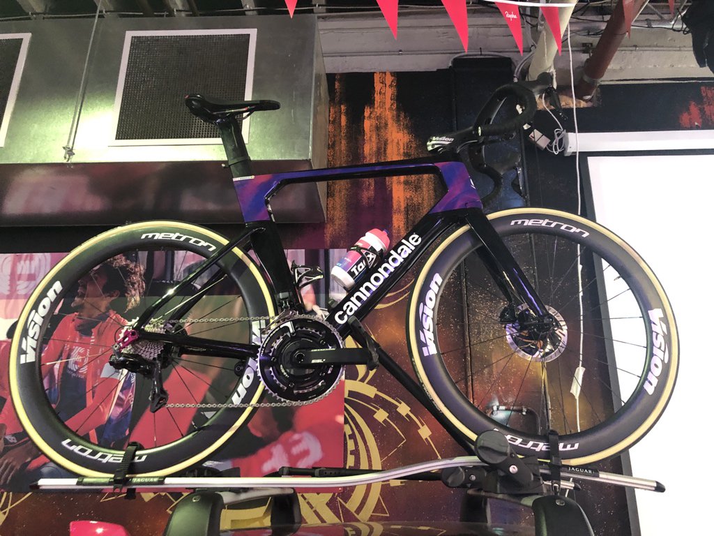 MelbourneJulie's tweet photo. The @cannondalePro of @EFprocycling #tourdownunder #raphapopup https://t.co/pBOnPFOWuO