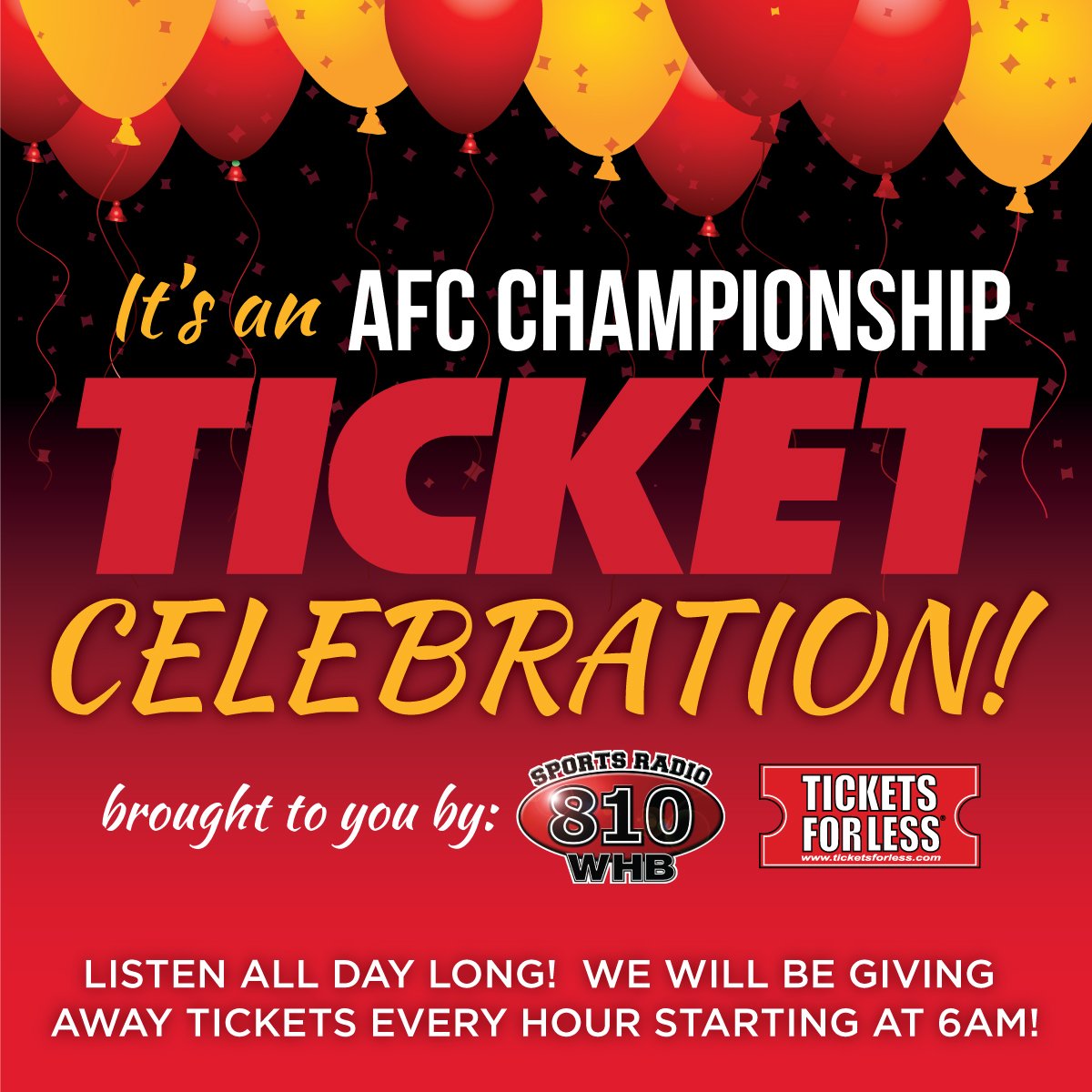 🎈Listen TOMORROW. You don't want to miss this! 🎈

#LetsRoll #ChiefsKingdom #810WHB
