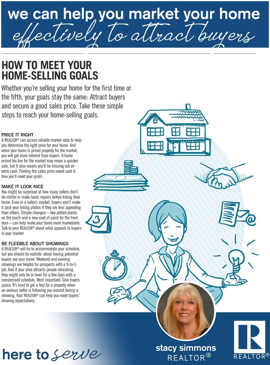 RealtyPathway's tweet image. Whether you’re selling your home for the first time or the fifth, your goals stay the same: Attract buyers and secure a good sales price. Take these simple steps to reach your home-selling goals.