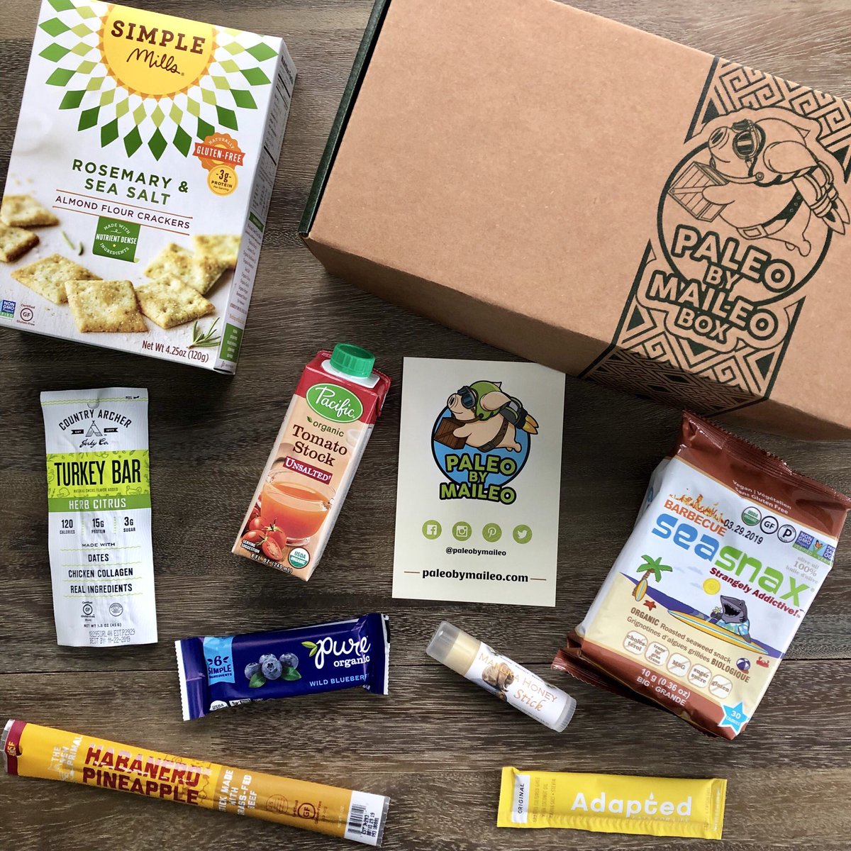 PaleoByMaileo's tweet photo. All the goodies pictured here were in the January box! There are only a few days left to sign up for February 😉
.
Use code: SNACKATTACK to save $5 off your first one month box.
.
https://t.co/zDbBM6WGXf
.
#paleo #paleobymaileo #paleolife #paleodiet #paleofoods #paleolifestyle https://t.co/lerCIKmXSW