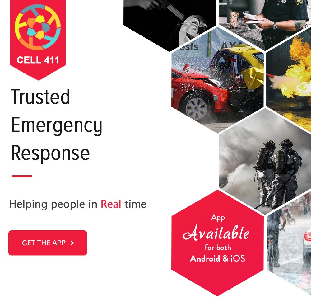 GetCell411's tweet image. Start the year by being prepared for any #emergency, download CELL 411 #free for your safety: getcell411.com/download

Folllow us on:
Instagram.com/getCell411
Facebook.com/Cell411
Youtube.com/channel/UCBMfg…

#safety #EMS #danger #medical #alert