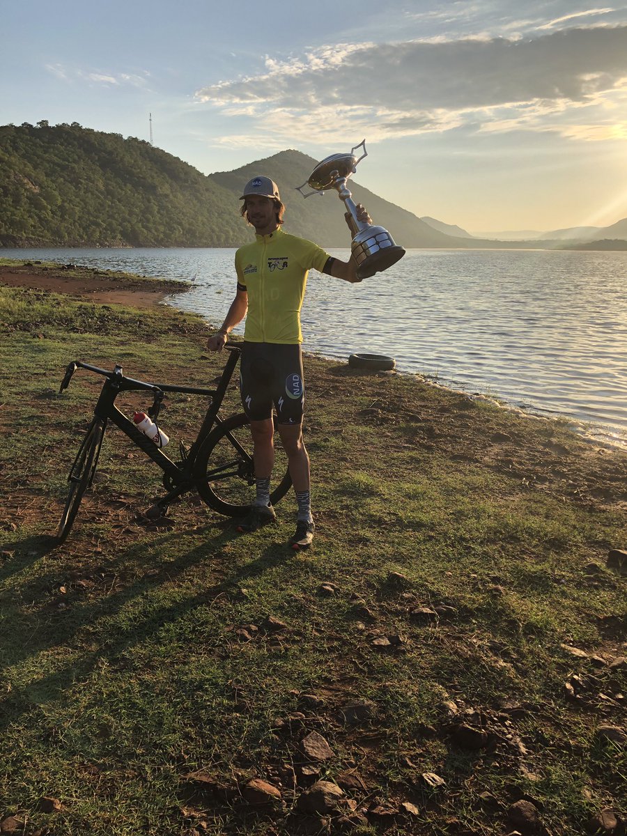 Top of the morning to the newly minted #MpumalangaCycleTour champion, <a href="/MattBeers55/">Matthew Beers</a>. @NadMtb <a href="/ForeverResortSA/">Forever Resorts South Africa</a> <a href="/HAToere2014/">HA Toere</a> <a href="/Loskopdam/">Loskopdam Resort</a>