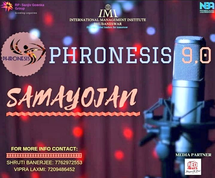 'The greatest respect an artist can pay to music is to give it life.”  ~Pablo Casals

Mesmerize the audience with your melodious voice.
#SAMAYOJAN
#Phronesis9.0
#SingingEvent
#IMIBhubaneswar