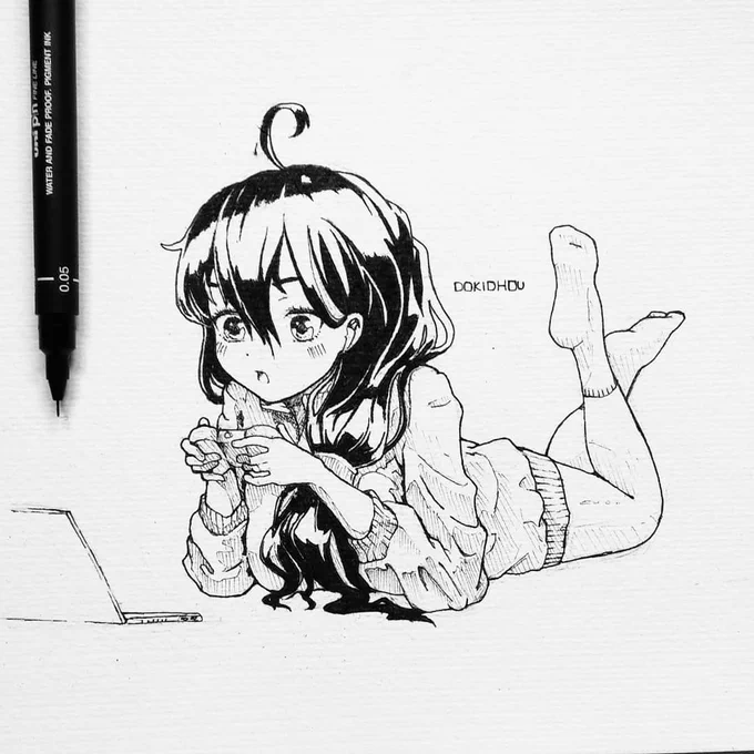 Gaming?? #doodle #doodleart #sketch #illust #illustration #drawing #anime #art #sketchbook #pen #animedrawing #animeart #artwork #pencilsketch #pixiv #animegirl #mangastyle #mangadrawing #ink#AnimeArt 