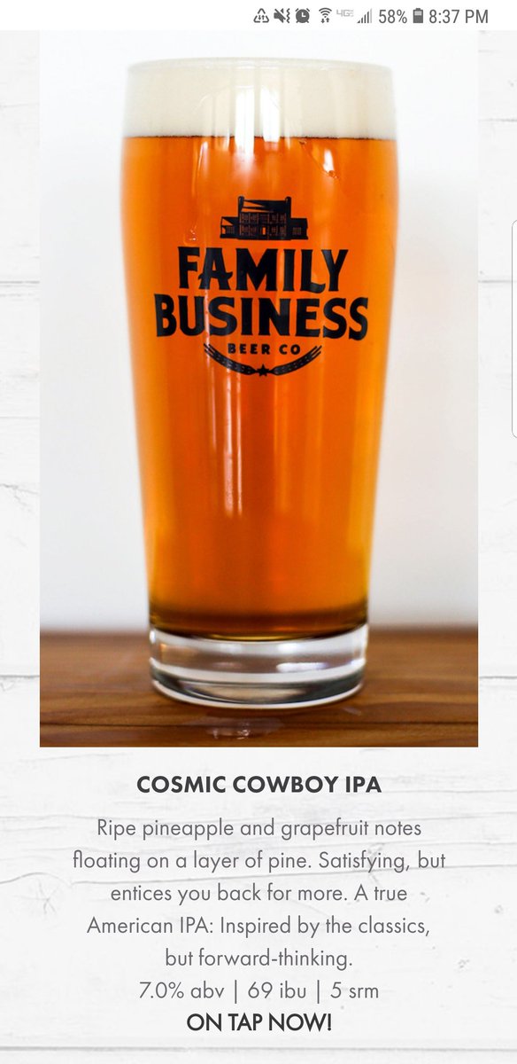 MissEmEvanko's tweet photo. Well played @JensenAckles, very well played. 🍻 #CosmicIPA from Austin on tap, #FamilyBusiness @cw_spn @TheFamilyBeer https://t.co/ivnyiow8ba