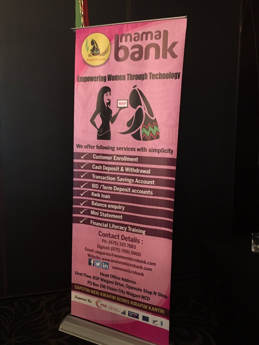 #MAPs the first of its kind in PNG, customers now need not to travel long distances to access financial services. KYC hurdles will now become history as biometric authentication will be used for customer identification thus extending services to the unbanked @PHBDevelopment