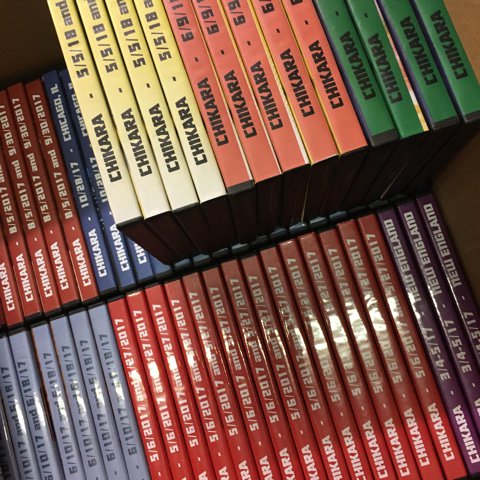 CHIKARApro's tweet photo. Is your CHIKARA DVD or Blu-ray collection incomplete? Now is the time to get any missing pieces before the inventory is gone forever! https://t.co/SwGN1xSOhN https://t.co/M2PV1aKdYw