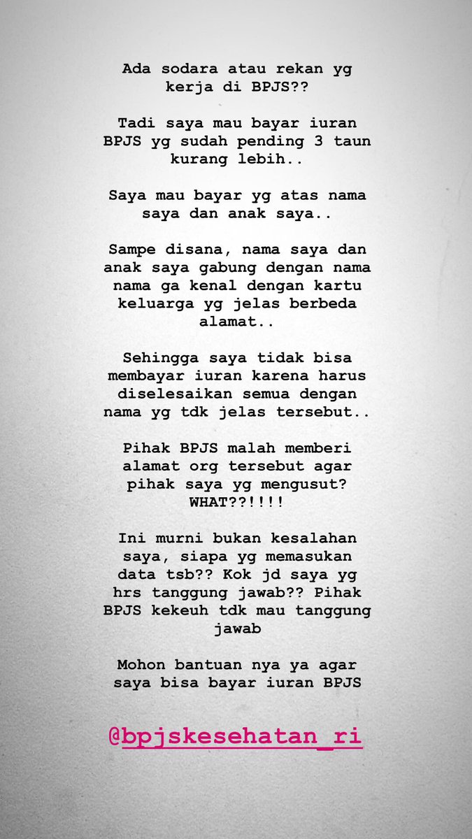 ratuutier's tweet photo. Please concern @BPJSKesehatanRI https://t.co/bo7VBA7GEJ