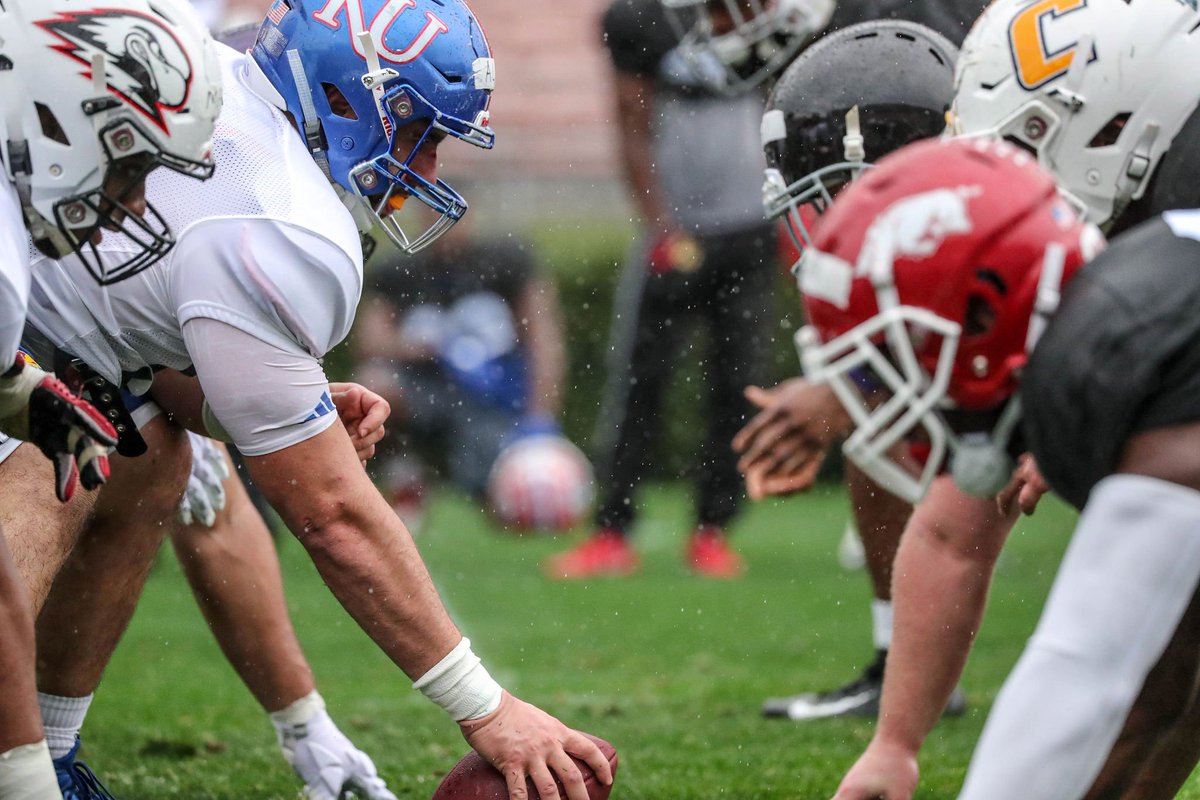 Dialed in and ready to battle 💪🏼 Tune in to the <a href="/NFLPABowl/">The NFLPA Collegiate Bowl</a> Saturday on <a href="/FS1/">FS1</a>! #RockChalk