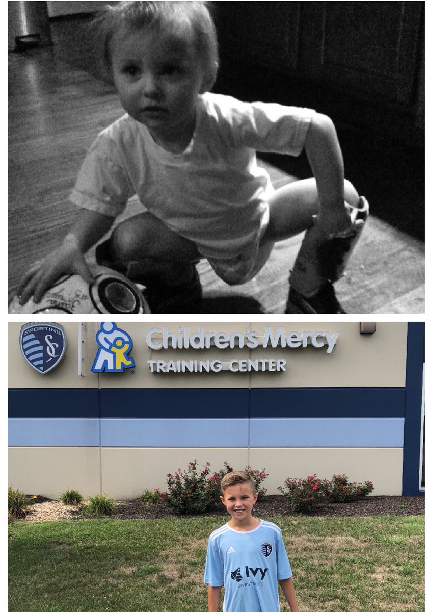 Cupini_AC7's tweet photo. What an amazing journey so far. From diapers and a soccer ball to the # 1 rated soccer academy @SKCAcademy. @SportingKC #10YearChallenge https://t.co/EuFsM5wAUp