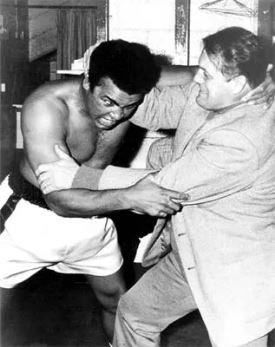 My grandpa Stu Hart and ... happy birthday Muhammad Ali!  