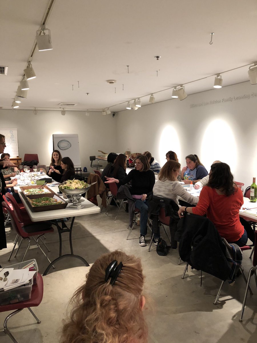 ChristineWhipp's tweet photo. Another awesome K-5 teacher professional development at the LBMA! Artist Greg Pickens is the guest teacher tonight, doing a pen & ink line lesson based on the work of exhibiting artist Sandow Birk. https://t.co/fQhYh6FGIH