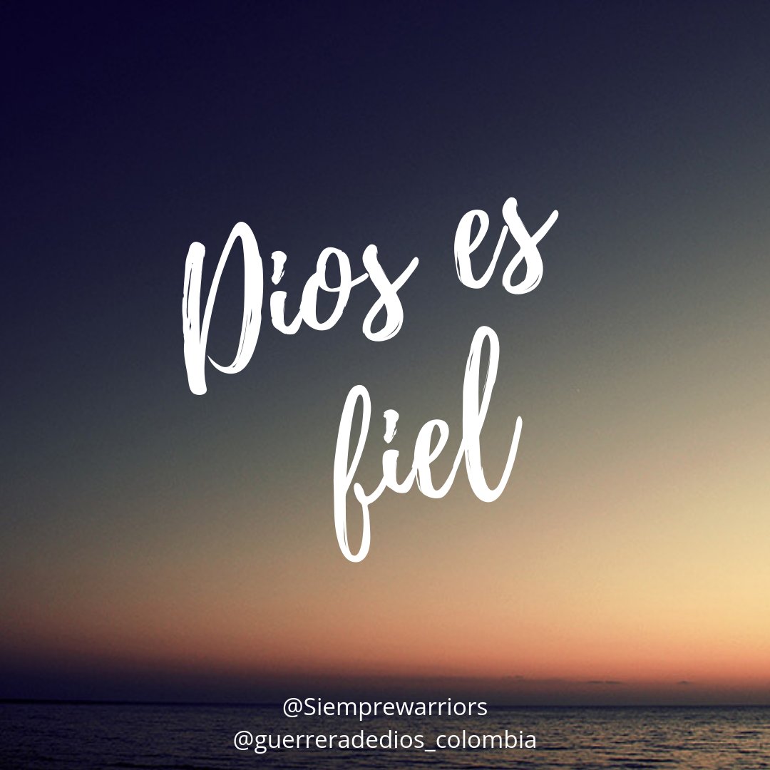 SiempreWarrior's tweet photo. Dios es tremendamente fiel Warriors el rodea a nuestra nación, nuestras familias, nuestras vidas y nuestros trabajos. Cada paso que damos él lo dirige CONFÍA y déjalo actuar
#SiempreWarriors #Diosfiel #confianza #Fortaleza #NoAlTerrorismo https://t.co/4Iohhs7BTm