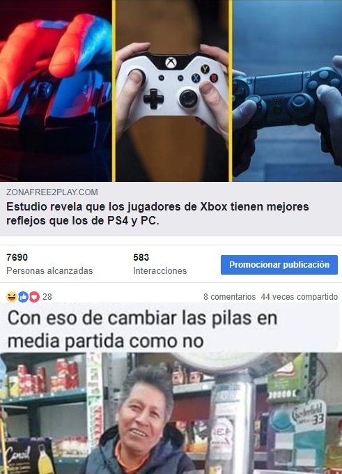 elantipulpos's tweet photo. Nunca pensábamos que esto tendría tanto de que hablar, que hasta un meme salió y todo... feliz noche gamers
#Memes #gamers #pcgaming #Xbox #PS4 #Ps4Pro #XboxOneX #PCAenDirecto https://t.co/YST1kJe4lf