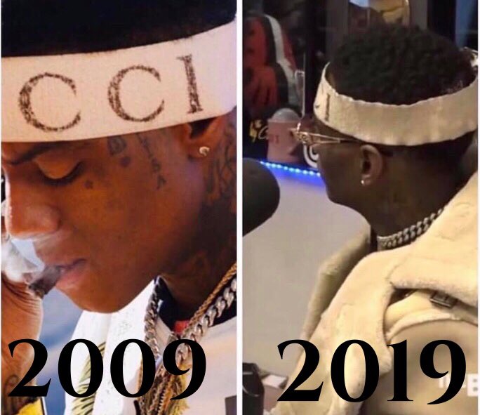 Soulja Boys headband 10 year challege