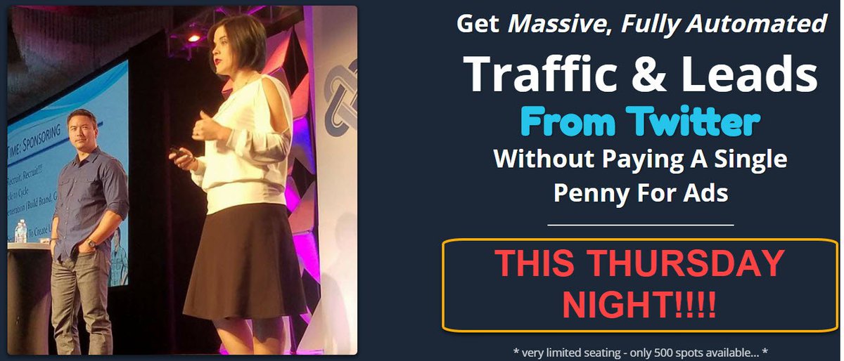WilliamKeBailey's tweet photo. Do You Have Enough People To Talk To??? If not, this is for you!! Check out my friends Tod &amp; Leah Rea. Register here: https://t.co/yD9LGCJ10w #homebusiness #networkmarketing #leads #socialmediamarketing #twittermarketing https://t.co/RVv1fCpOst