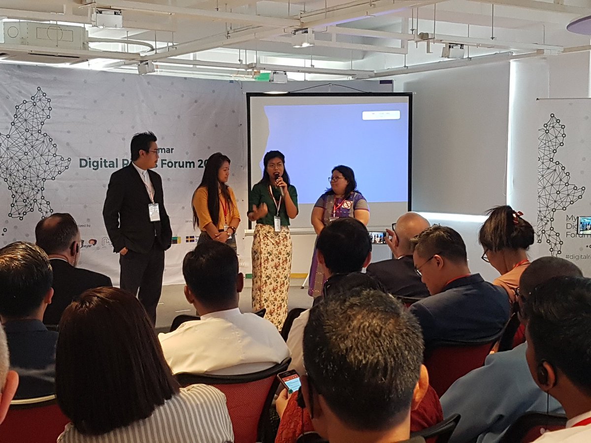 digitalrightsMM's tweet photo. "It's very important for civil society, the government, and the tech community to come together to find effective solutions and ways forward to protect digital rights" say @malkhin https://t.co/1iRSmHjNsq