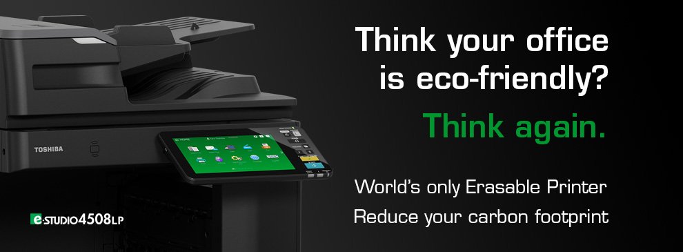 OptimusAS's tweet image. World only erasable Printer and ECO-FRIENDLY
Toshiba Leading Innovation &amp;gt;&amp;gt;&amp;gt;
 #Optimus_Automation_Systems #OASindia #Toshiba #Printer #Eco_friendly