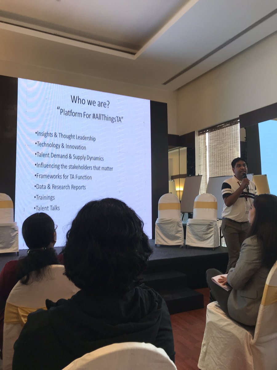 TA_Dialogues's tweet image. Vijay of Peepal Consulting tells the audience of the #AI and #ML hiring challenges - "as of today industry demand could be 5000 and the sources would produce 500 resources only to meet that need" #allthingsTA #TALGR19 #leadership #hiringchallenge #leadershipforum