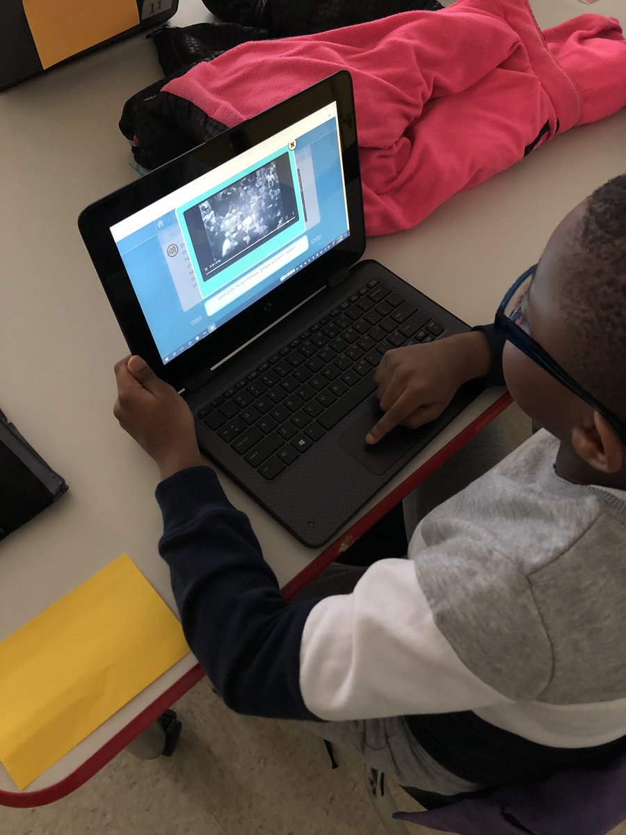 Today my firsties were SO engaged while researching MLK! They loved watching videos of his “I Have a Dream” speech ❤️ I just love their enthusiasm about learning ❤️
