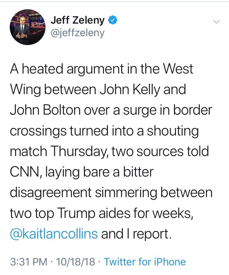 This news has component 2 (irrelevant even if true) and component 3 (there is no later event against which to check it).  @jeffzeleny joins  @kaitlancollins often in those made up news packaged as sourced.BTW  @jonathanvswan pulls the same joke but he at least also has real stuff.