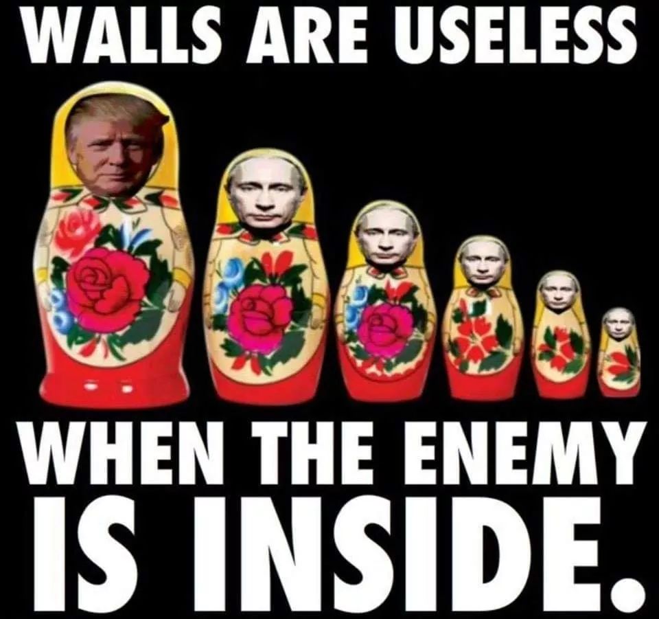 MarkChavezTX's tweet photo. @BuzzFeedNews The walls are crumbling down around @realDonaldTrump @mike_pence @IvankaTrump @jaredkushner @Trump @DonaldJTrumpJr @EricTrump!!!

#ObstructionOfJustice #ConspiracyAgainstAmerica #PutinPUPPETS #LockTrumpUp #LockThemAllUp #PutinCrimeSyndicate #TrumpCrimeSyndicate https://t.co/Cxc6OLgeZy