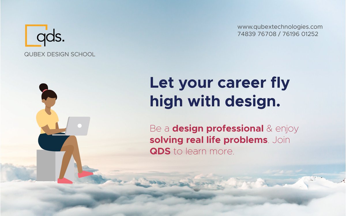 QubexT's tweet photo. UX Design training program by professionals at Qubex Design School, Bangalore.
For Course Enquiries &amp; Admissions: Call 74839 76708 / 76196 01252
#QubexDesignSchool #Bangalore #UX #UserExperienceDesign #UXUI #Design #Batches #UserExperience  #UXTraining #DesignCareer https://t.co/Tmm7uTtWwB