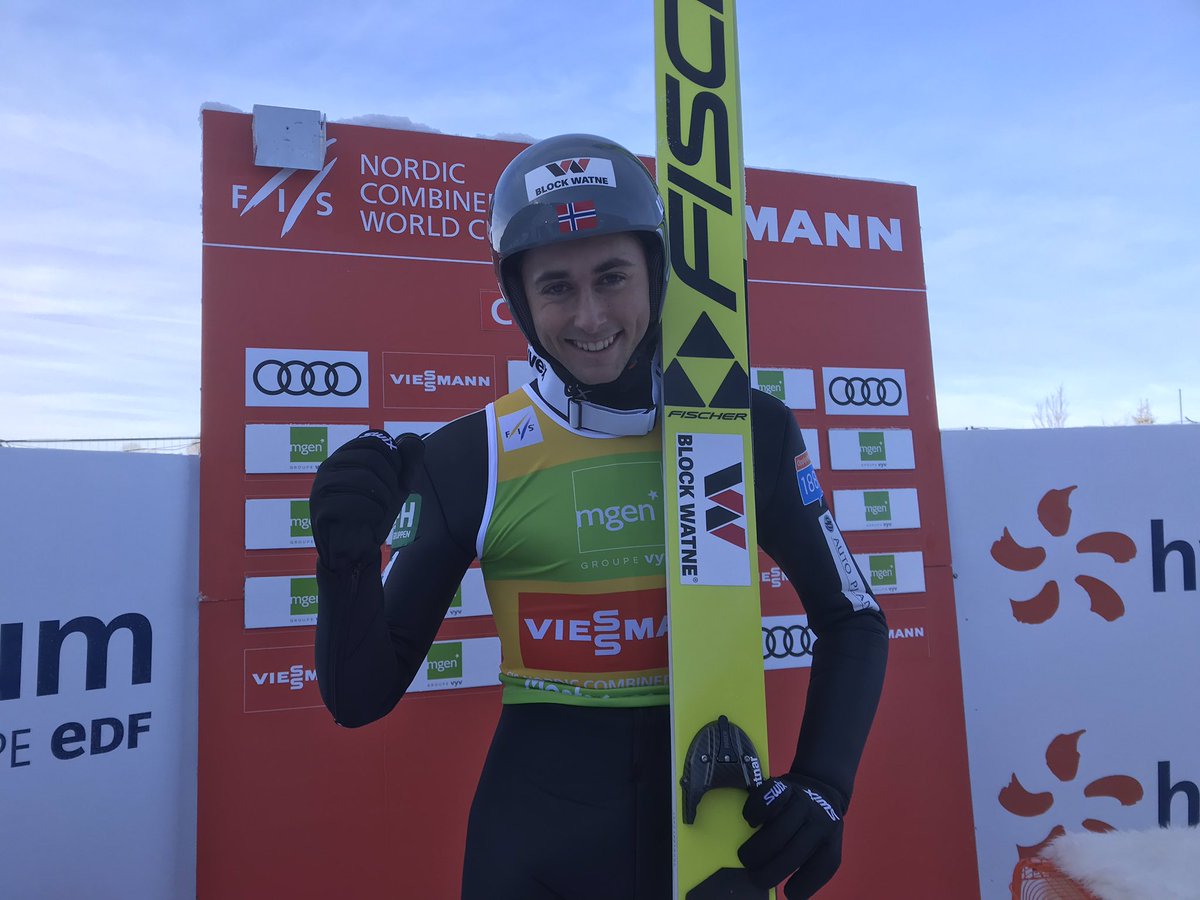 fisnoco's tweet photo. #JarlRiiber wins the PCR in @ChauxNeuve this Friday morning! The result is tight with #FJRehrl on 2 and @EspnBjornstad as third! #fisnoco #chauxneuve2019 #NCTRIPLE #nordiccombined https://t.co/qoaPezuEZI