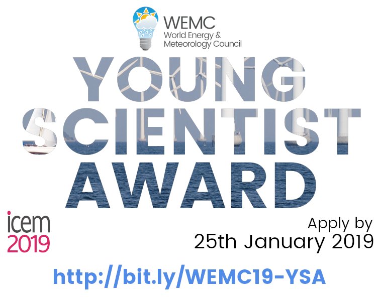 The deadline for applications for the @WEMCouncil #YoungScientistAward is fast approaching! Enter yours for a chance to win full registration to #icem2019denmark, a dedicated slot to present your paper, and more! Details: bit.ly/WEMC19-YSA RT @WECFELs @YESSCommunity