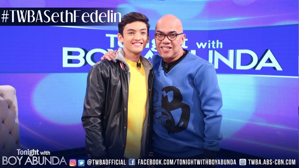 TWBAofficial's tweet photo. Makakasama natin ang Hoe-pool Son ng Cavite! Abangan ang unang pagharap ni Seth Fedelin sa King of Talk! Mamaya na! #TWBASethFedelin https://t.co/eXfzUTKch3