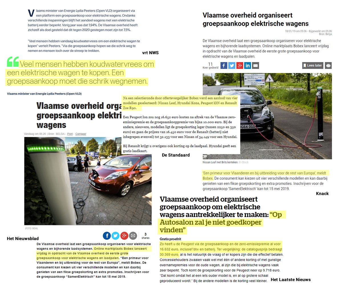 Ondertussen staat onze groepsaankoop voor elektrische wagens (in opdracht van de Vlaamse Overheid) in alle grote kranten! #elektrischrijden <a href="/vlaamseoverheid/">Vlaamse overheid</a> 
➡️ samenelektrisch.be
