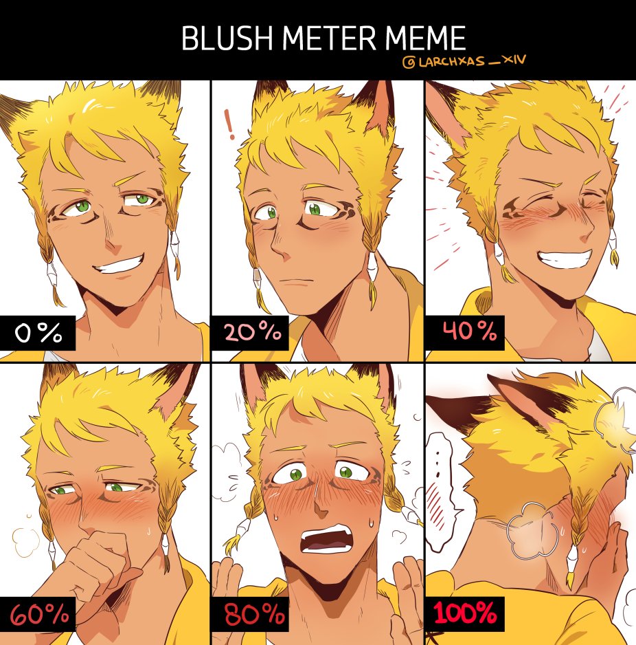 Blush Meter Meme With Dirke This is how araki would depict his stonecold ve...