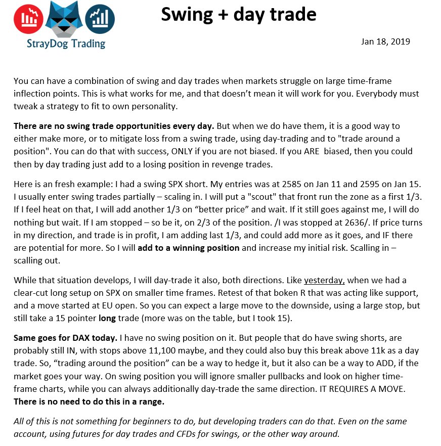 StrayDogTrading's tweet image. $SPX  $DAX
How to combine swing and daytrades 
Article + charts from it.

/This is what I do, and it may not work for you. For informational and educational purposes. RT if you like it./

#spx #dax