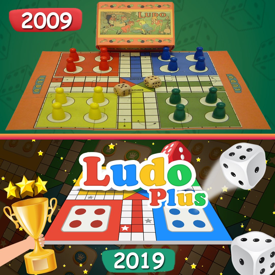 LudoplusO's tweet photo. #10YearChallenge
How LudoPlus changed with time..
#ludo #ludoplus #boardgame #boardgames #ludogame #ludoPlayers https://t.co/vOmAXQzg00