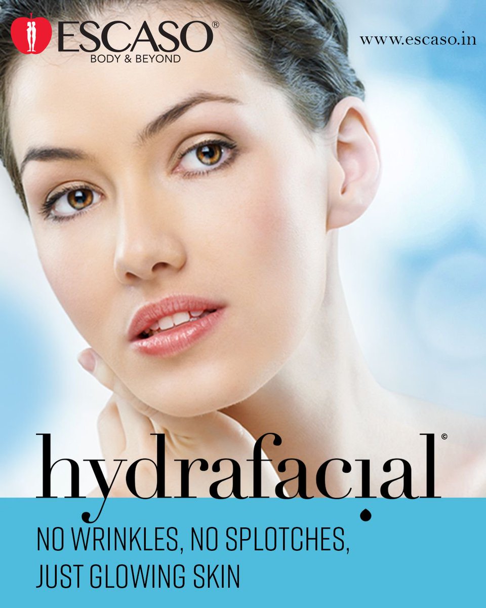 escasoclub's tweet photo. Just 30 minutes of treatment gives you a glowing skin. Forget all the scars and wrinkles. Look youthful and radiant with just 3 steps.
#escasohydrafacial #hydrafacial #skintellingence #skinconfidence #skincare #facial #thrissur https://t.co/4No8yqG377