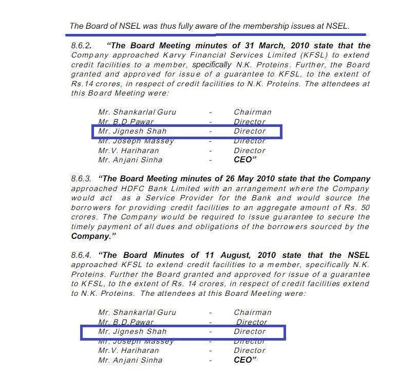 Unslvd_NSELscam's tweet photo. @devang1812 @MumbaiPolice @CPMumbaiPolice @dir_ed @Dev_Fadnavis @CMOMaharashtra @PMOIndia @SecretaryDEA @FinMinIndia @arunjaitley Jignesh Shah is the alter ego and biggest beneficiary of NSEL scam. He was issuing bank guarantees to relatives of Chairman of NSEL. Not a single penny recovered from this relative. https://t.co/cg4ERMt7R0