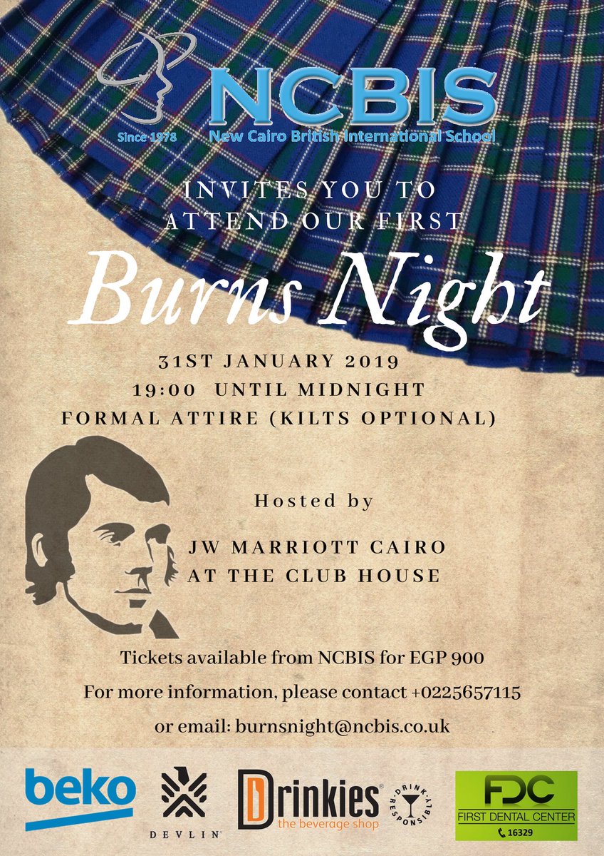 Tickets on sale from Sunday at main reception. Don’t miss out on this great event. <a href="/NcbisPrimary/">NCBIS Primary</a> <a href="/NcbisSecondary/">NCBIS Secondary</a> <a href="/NCBISDutch/">NCBISDutch</a> #BurnsNight