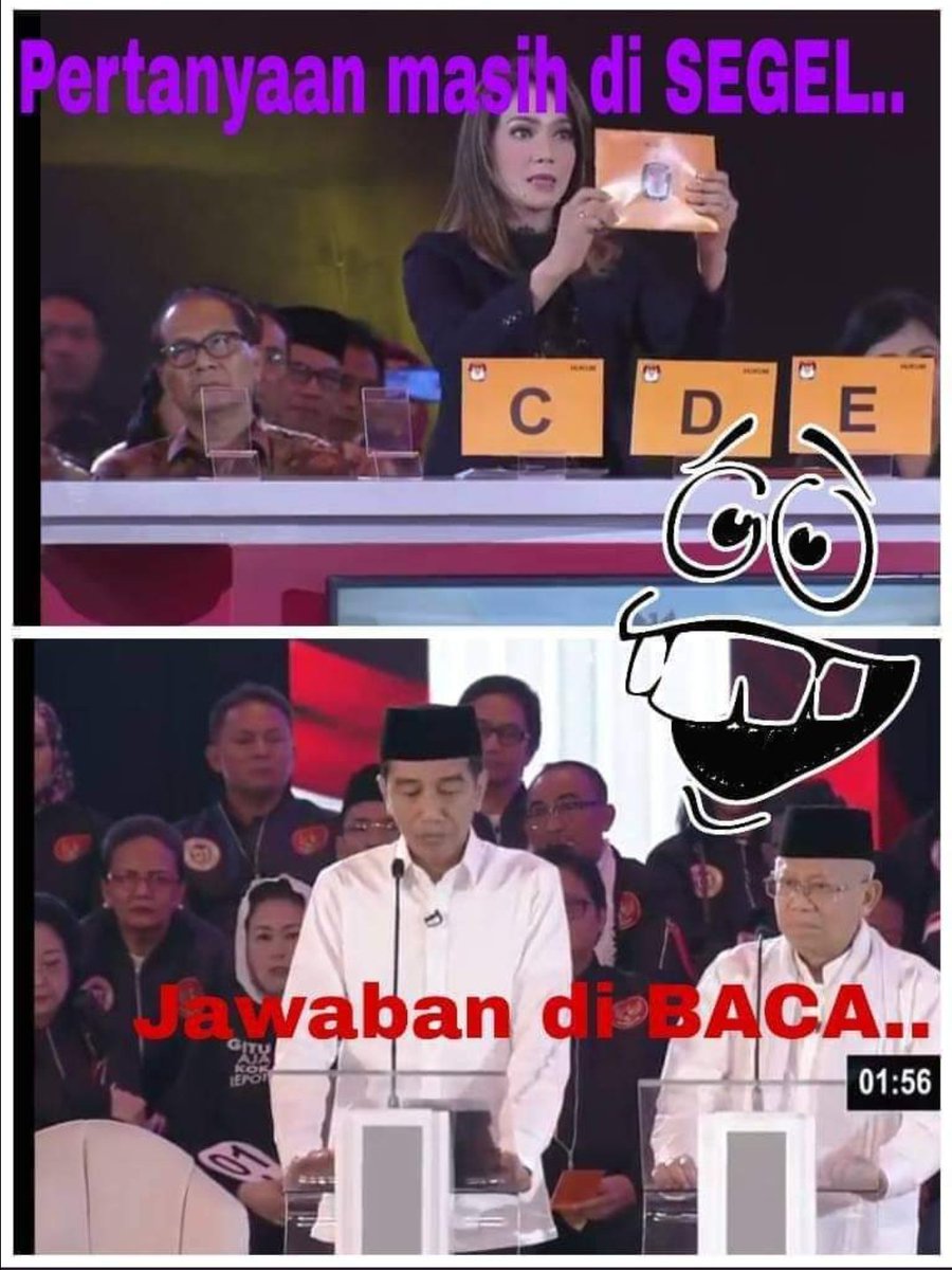 <a href="/saididu/">Muhammad Said Didu</a> <a href="/KPU_ID/">KPU RI</a> Ira koesno  :   msih disegel yaa...
Lucuuuu mbaak....
😂😂😂