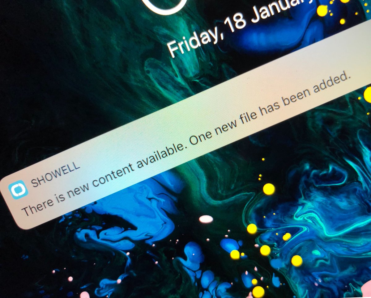 ShowellApp's tweet image. Leave your iPad to sleep and Showell will update the content anyway. It even tells you what happened, when you use the pad again. We think it's cool. #Sales #salesenablement #showell