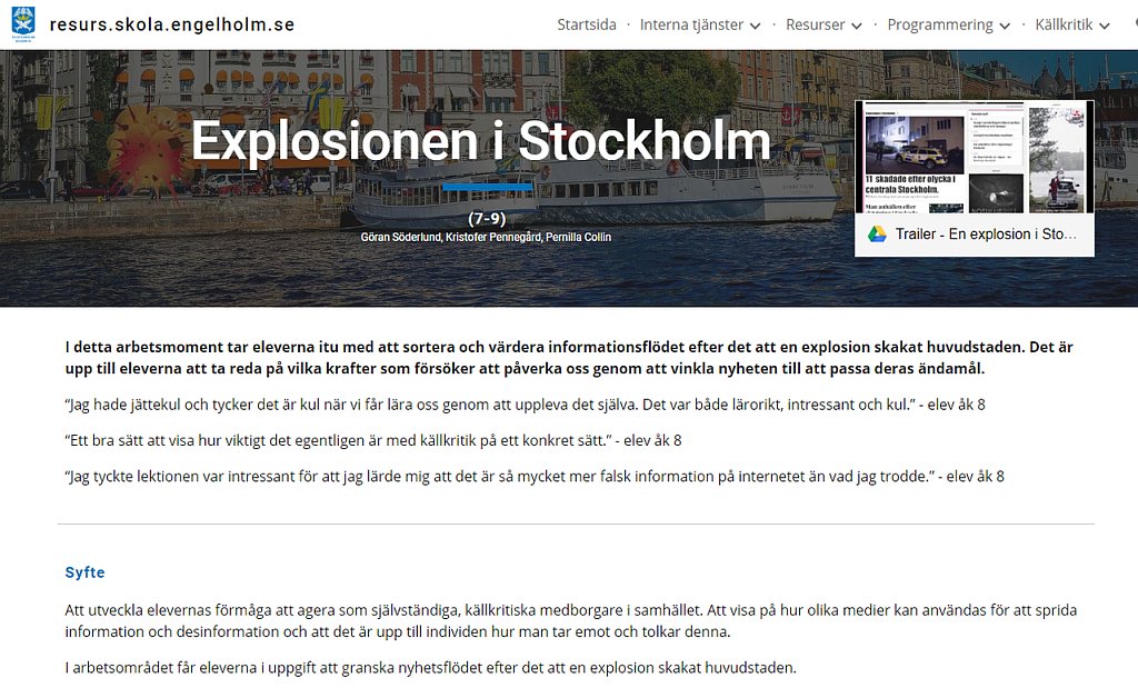 RIKTEngelholm's tweet photo. Det avslutande upplägget av satsningen på digitaliseringen inom Sv/SO under hösten finns nu tillgänglig på denna sida. Av lärare för lärare!
https://t.co/FUsMsZZWpu https://t.co/0GuJCGkY4P
