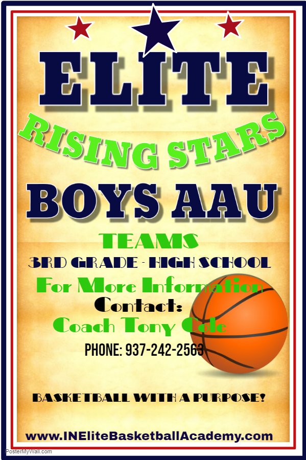 WAYNE COUNTY &amp; SURROUNDING AREA 
3RD GRADE THROUGH HIGH SCHOOL BOYS AAU AVAILABLE FOR 2019. 

CONTACT US FOR DETAILS.